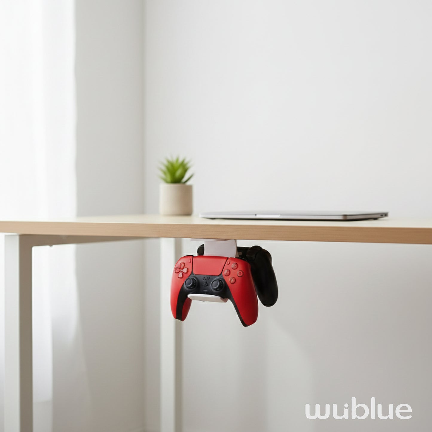 Wublue Split 3D Printed Under Desk Dual Controller Stand