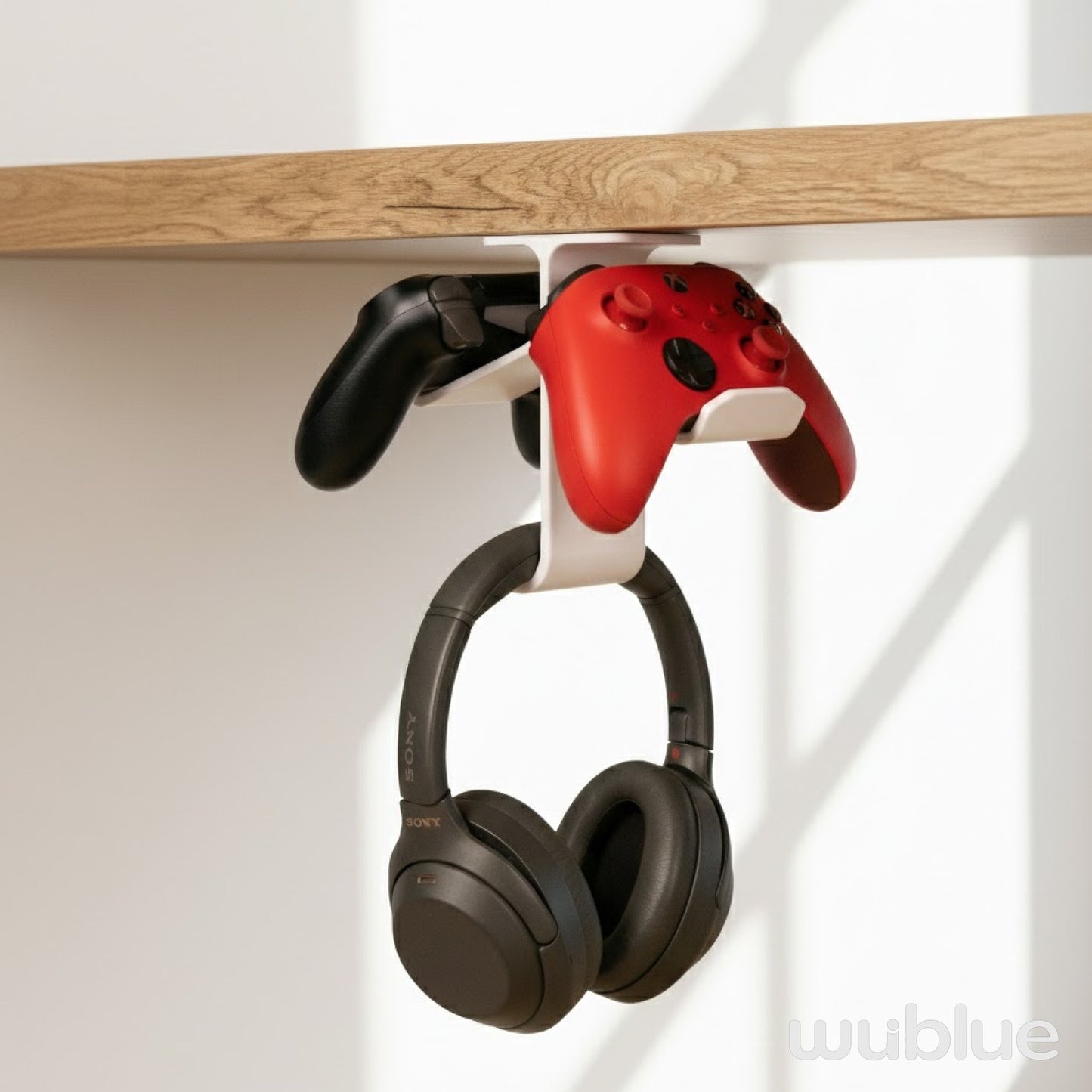 Wublue Anchor 3D Printed Under Desk Headphone & Controller Stand