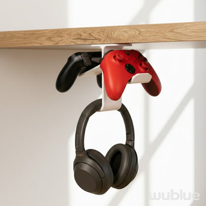 Wublue Anchor 3D Printed Under Desk Headphone & Controller Stand