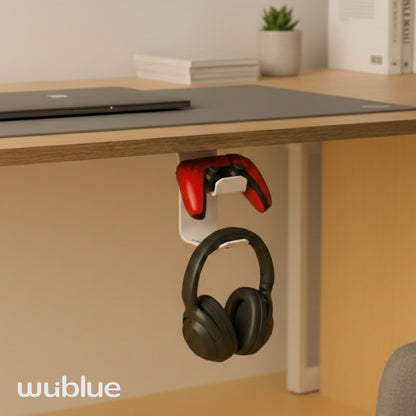 Wublue Yoke Under Desk Headphone & Controller Stand