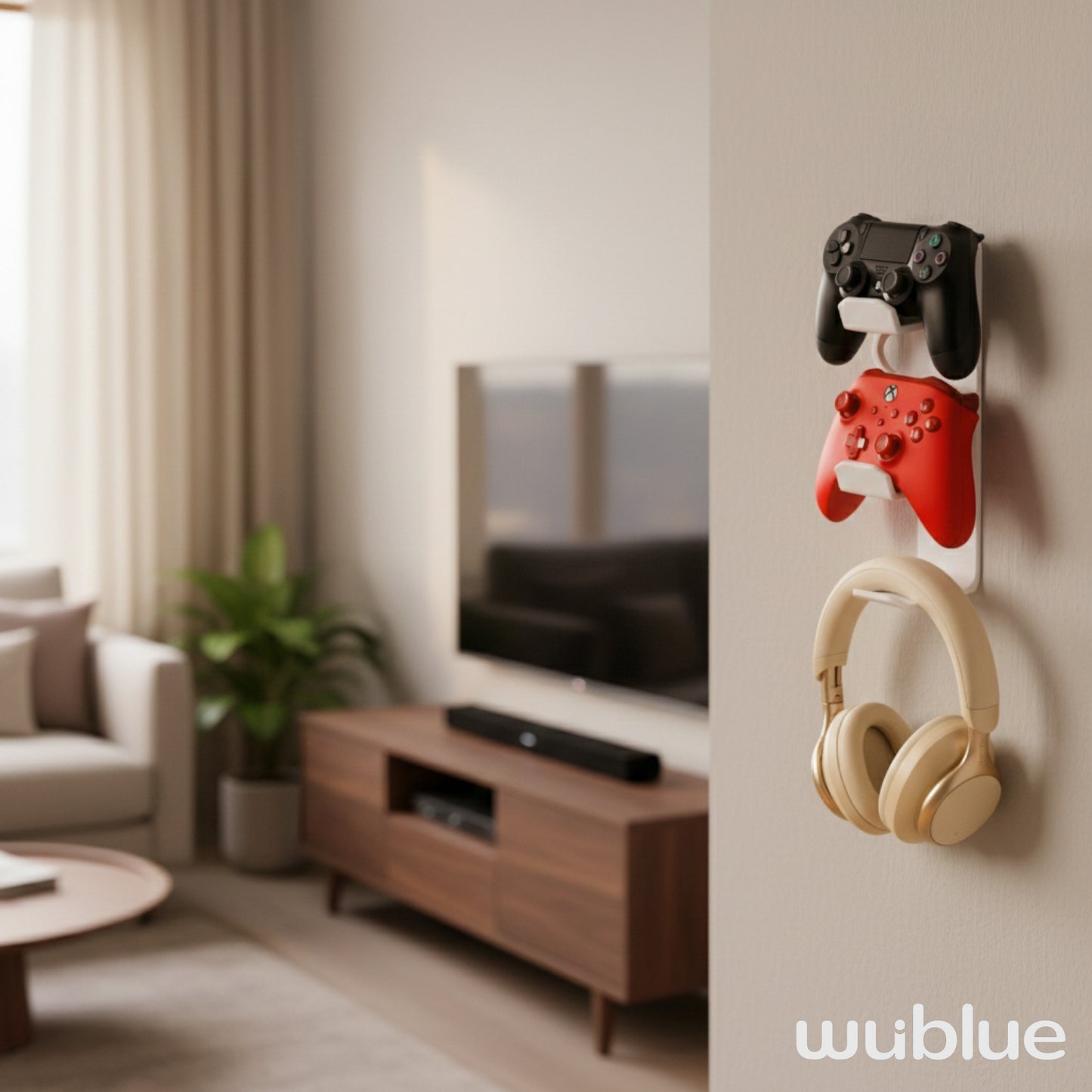 Wublue Column Wall Mount Controller & Headphone Stand