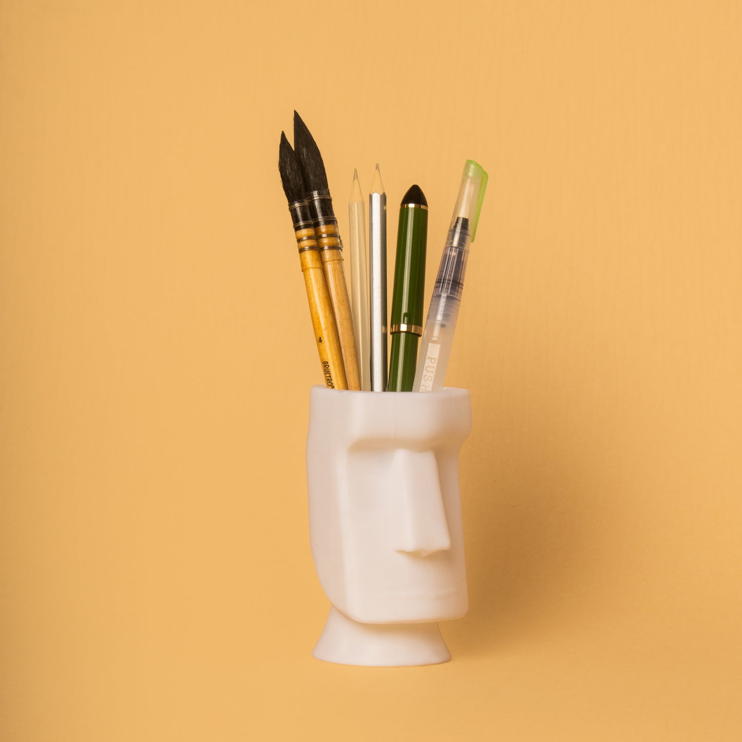 Wublue Moai Head Pen Holder