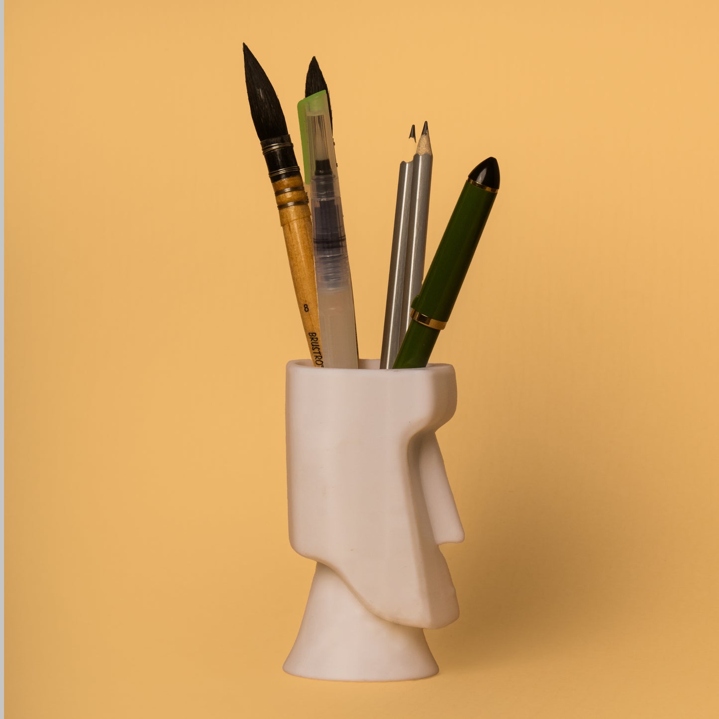 Wublue Moai Head Pen Holder