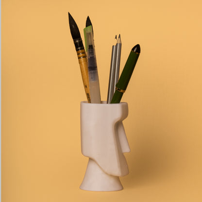Wublue Moai Head Pen Holder