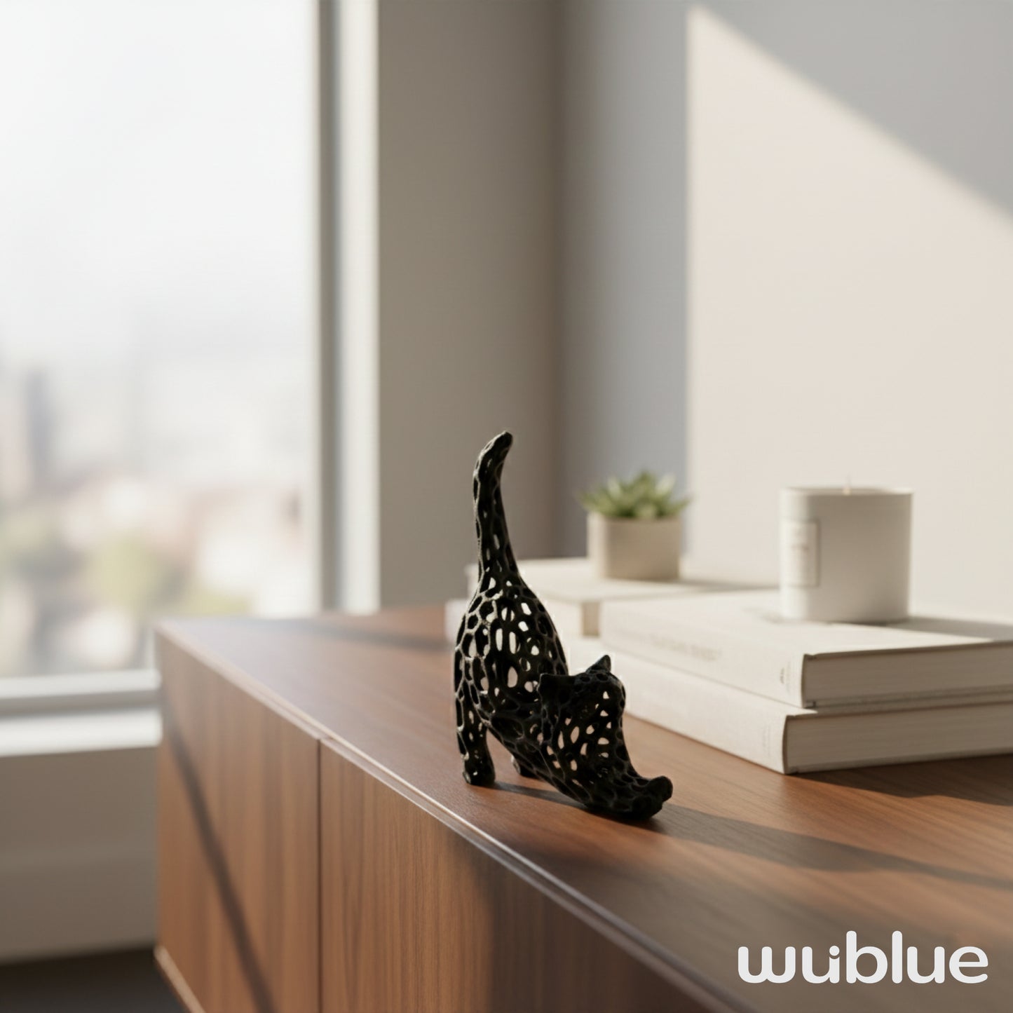 Wublue Felix the Cat – Minimal Decorative Cat Sculpture